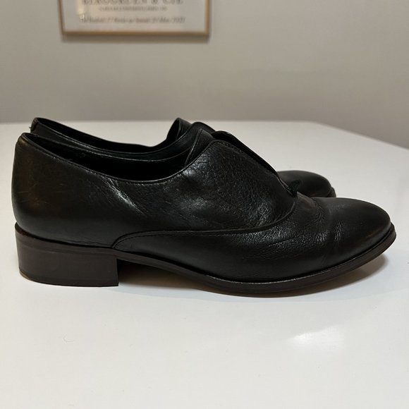 L'intervalle Black Leather Women's Shoes Size 7 - Picture 5 of 9